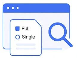 Scan Full or Single Page